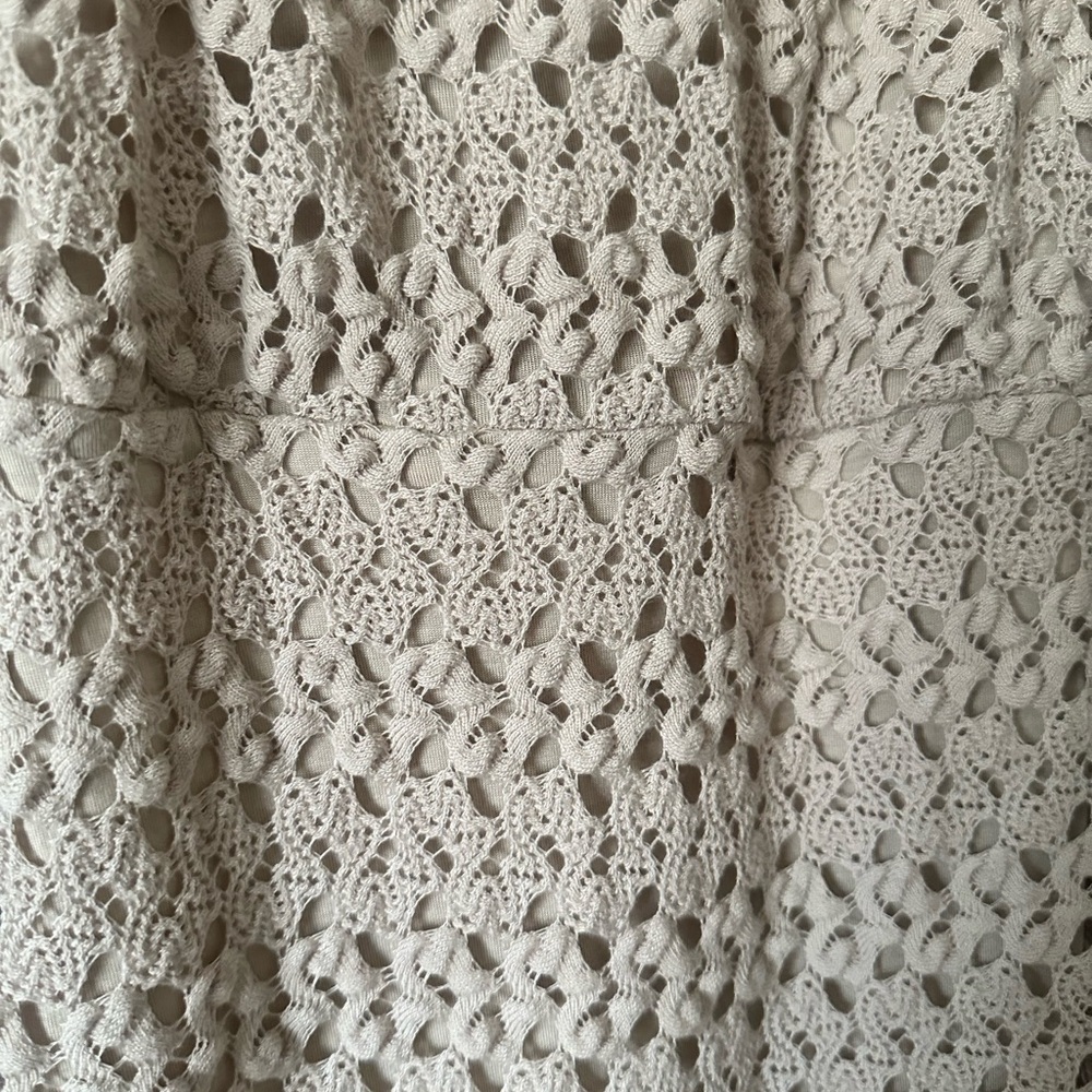 Free People tan tank crochet dress, size small - Picture 6 of 6